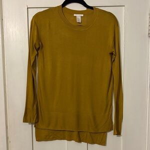 H&M Mustard Yellow Knit Top